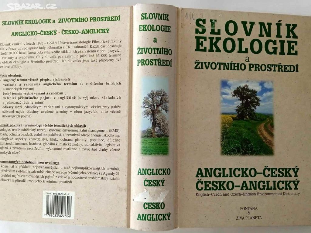 Slovník ekologie životního prostředí - angličtina