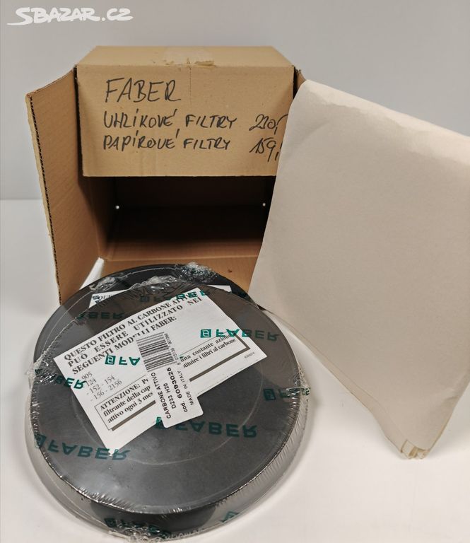 Faber uhlíkové filtry 6093025 D233 H20 odsavače