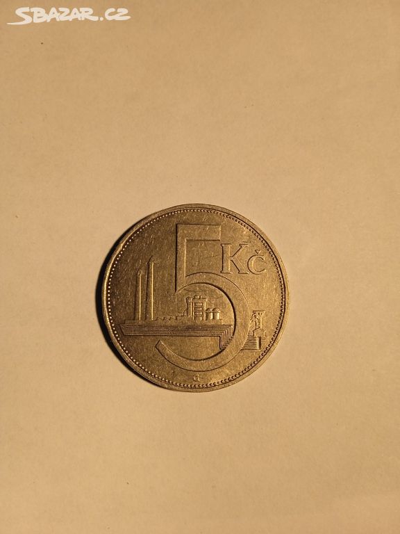 5 korun 1938 , krásný stav