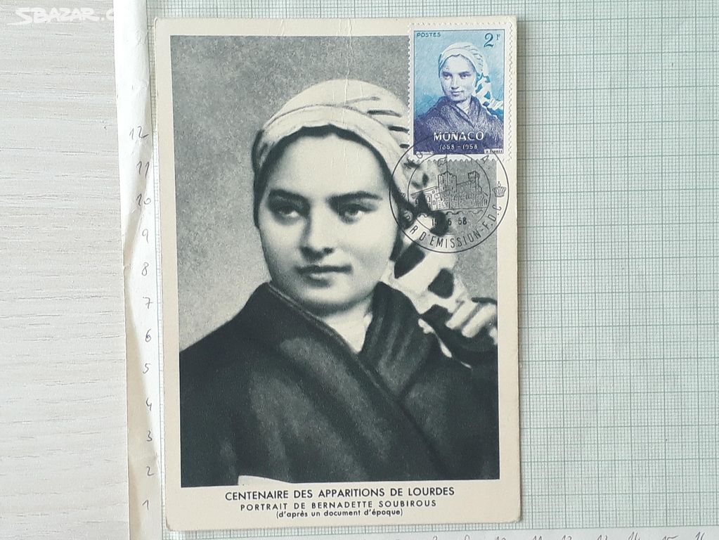 Bernadette Soubirous, Lurdy - Monako 1958