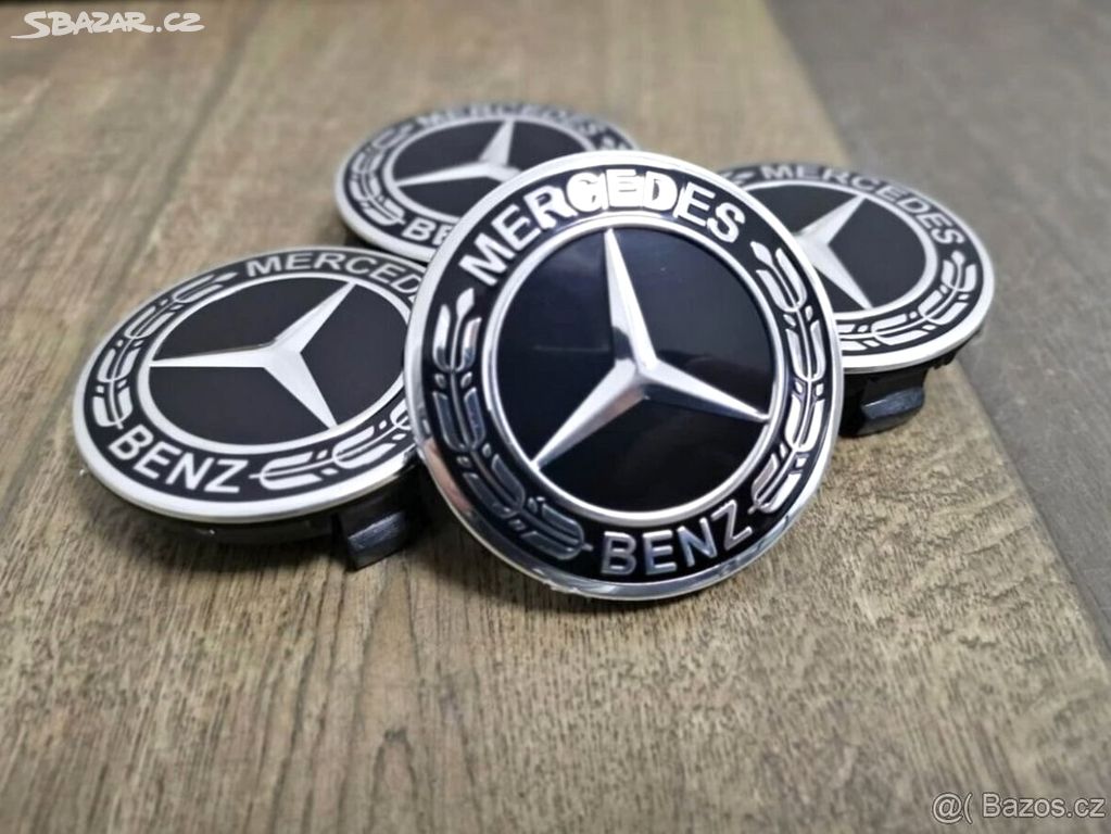 Nové středové krytky kol Mercedes 75mm pokličky