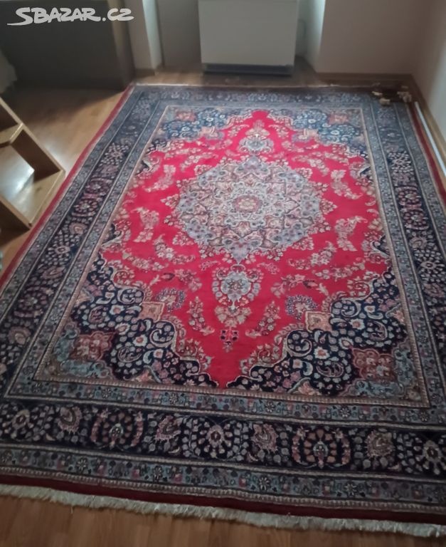 Perský starožitný koberec Kashmar + znalec.posudek