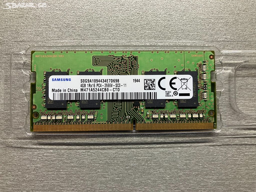 Samsung RAM SO-DIMM DDR4 4GB