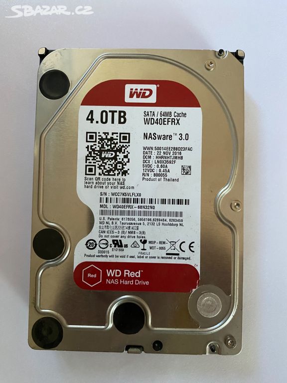 HDD disk WD Red NAS 4 Tb