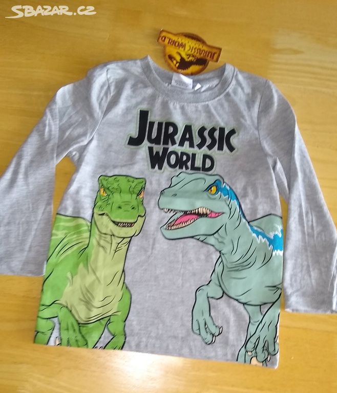 Nové tričko dino Jurský svět t-rex 104