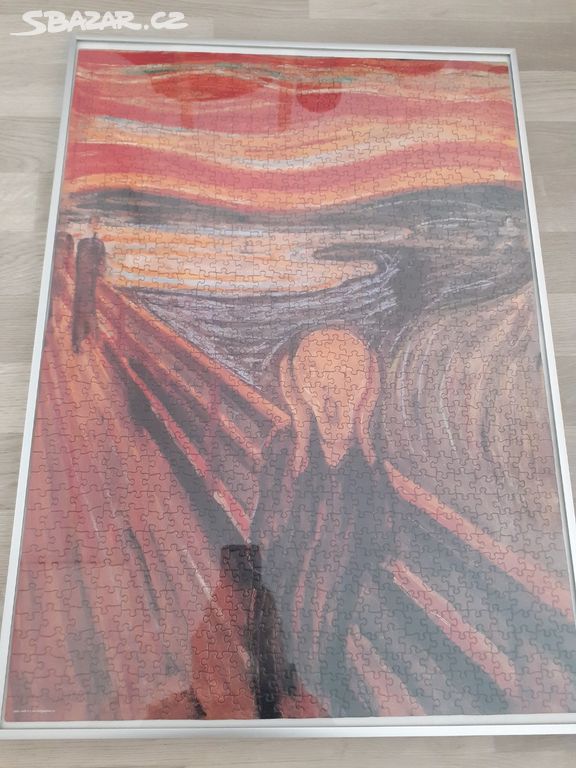 Puzzle 1000 dílků + rám, Výkřik, Munch