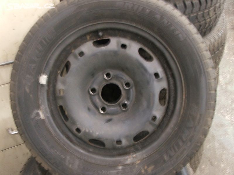 Plechové disky Fabia 14" 5 x 100 x 57 ET 43 + pneu