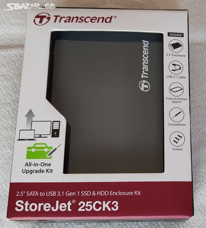 Externí 2,5 HDD Transcend StoreJet 2TB, USB 3.1