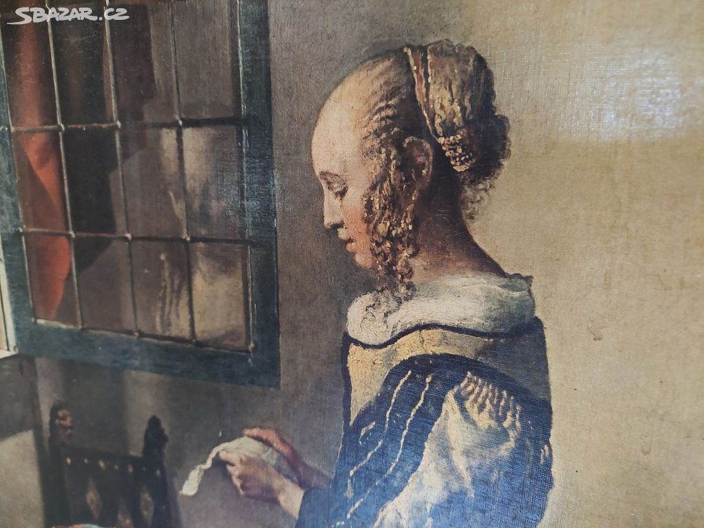 Jan Vermeer - Dívka čtoucí dopis, gigantický obraz