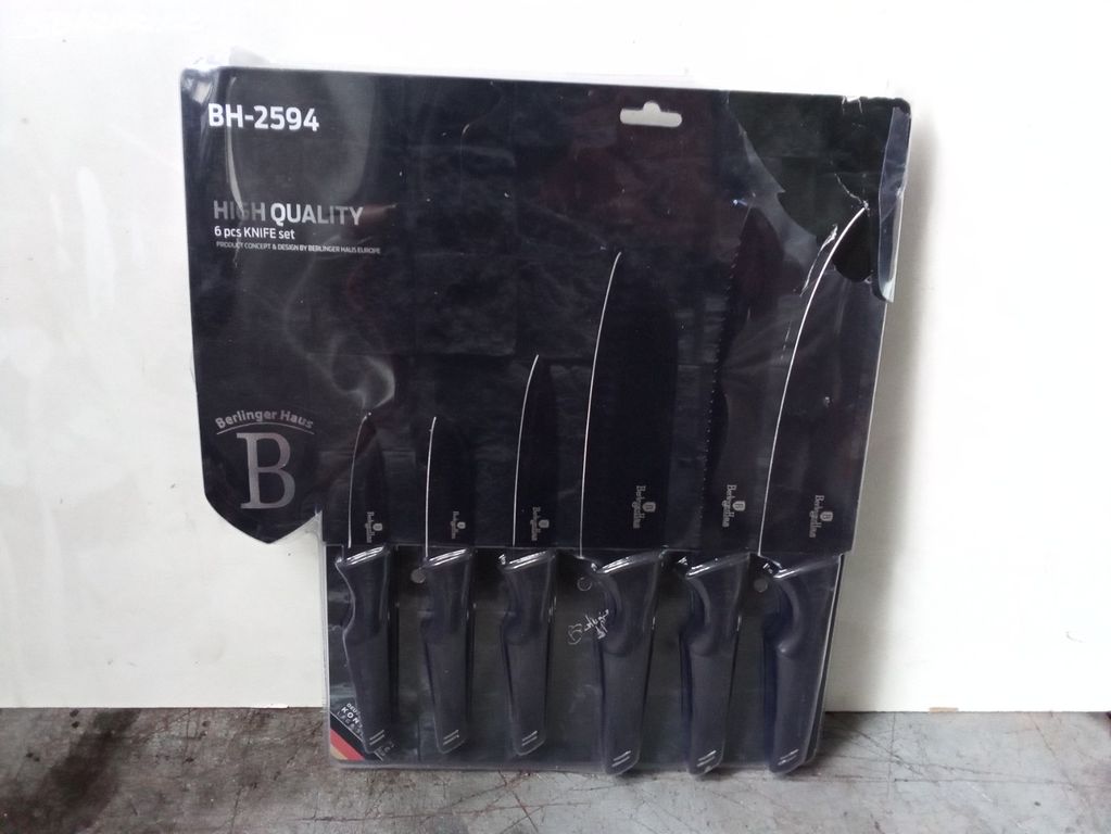 Sada 6dílných nožů Berlinger Haus BH-2594 černé
