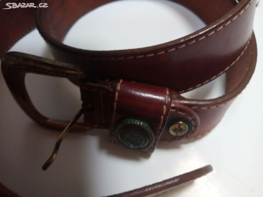 Vintage kožený pásek opasek Columbus