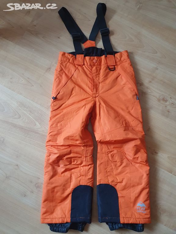 Oteplováky,lyžařské kalhoty lupilu v.110/116 oranž