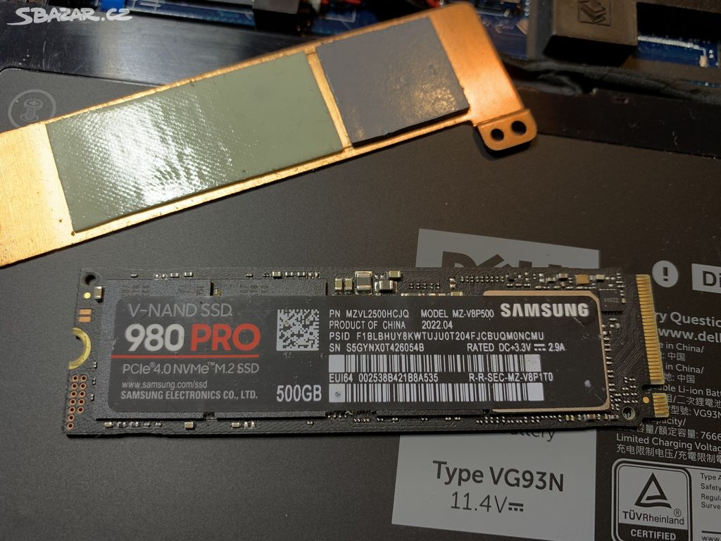 SSD M.2 NVMe PCIe 4.0 Samsung 980 Pro 500 GB