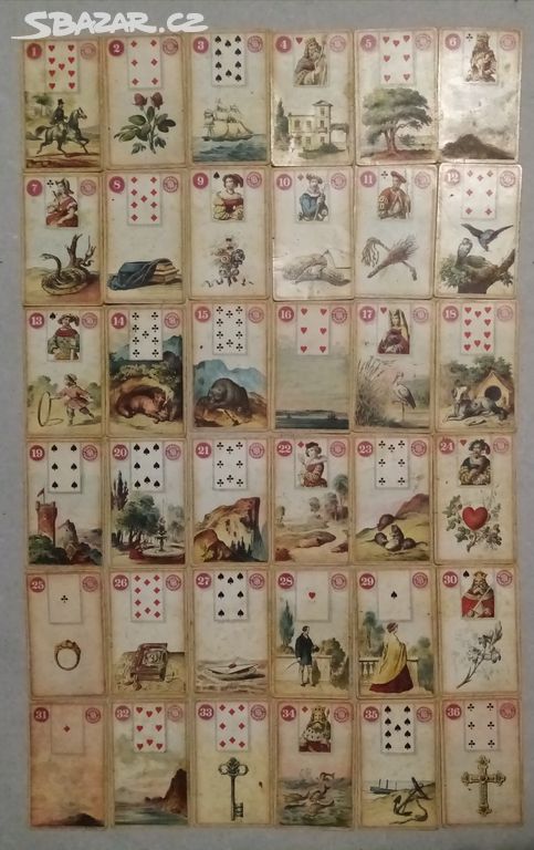 Vykládací karty Dondorf Lenormand