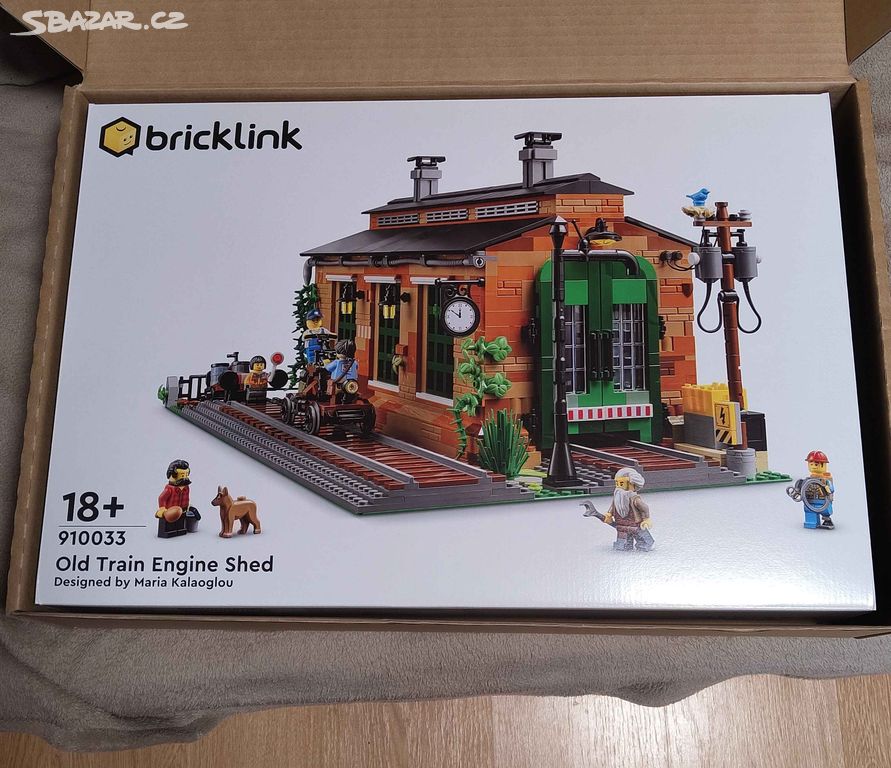 Lego Bricklink Old Train Engine Shed 910033
