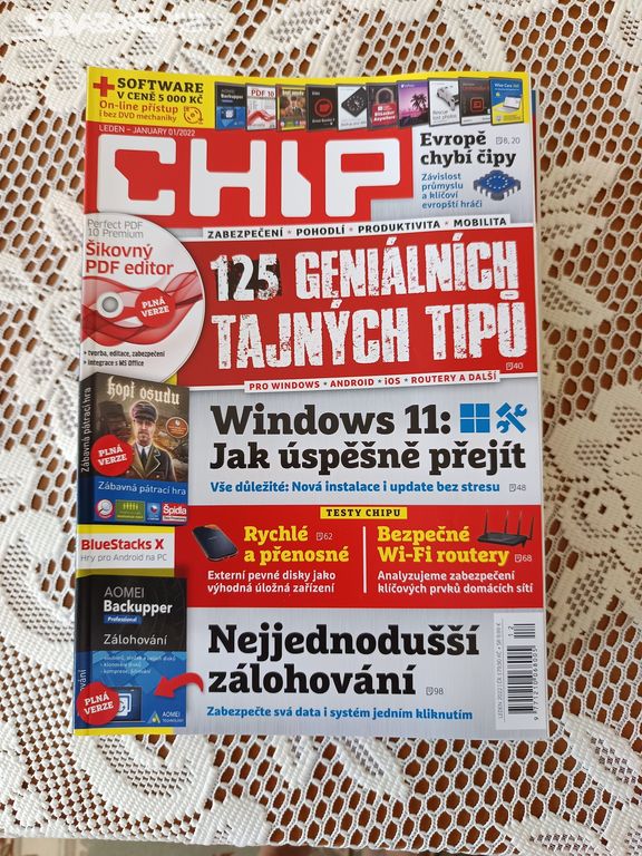 Časopis Chip, ročník 2023 a DVD (chybí číslo 11)