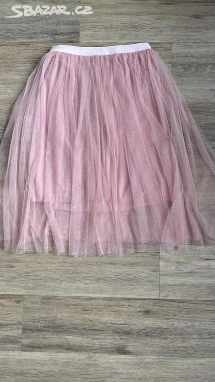 Růžová tylová sukně, vel. S/M