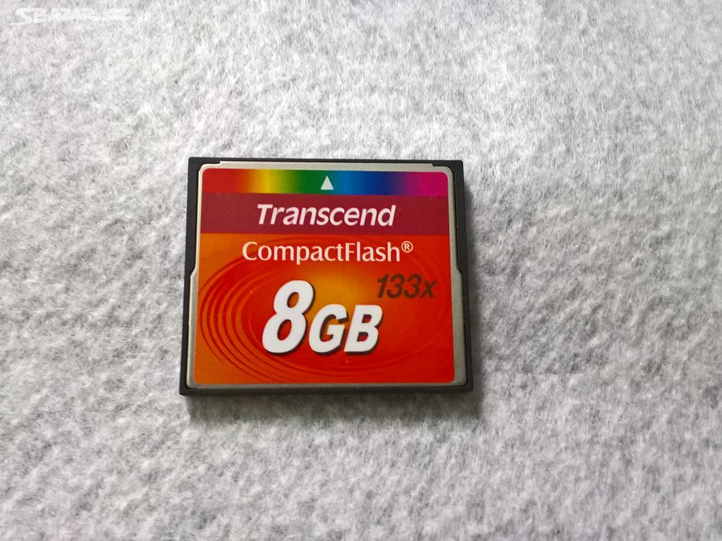 Compact Flash Transcend 8GB CF paměťová karta