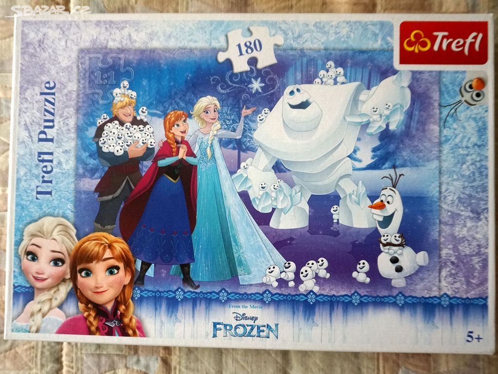 Trefl puzzle FROZEN 180 dílku, super stav děti 5+