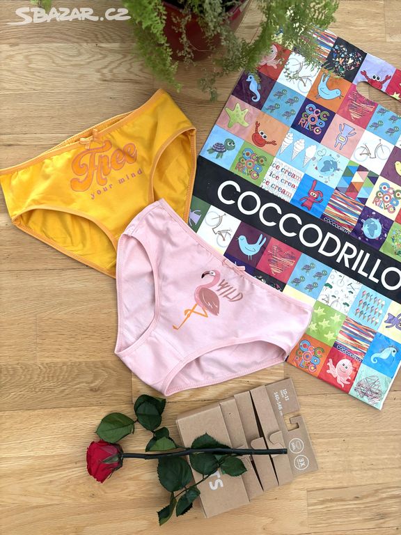 COCCODRILLO 2x spodní prádlo kalhotky nové 10-11r