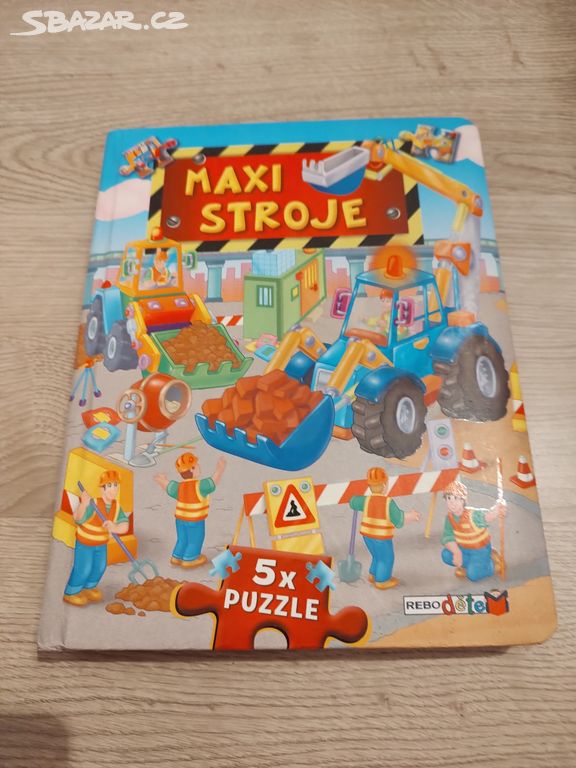 Kniha maxi stroje puzzle