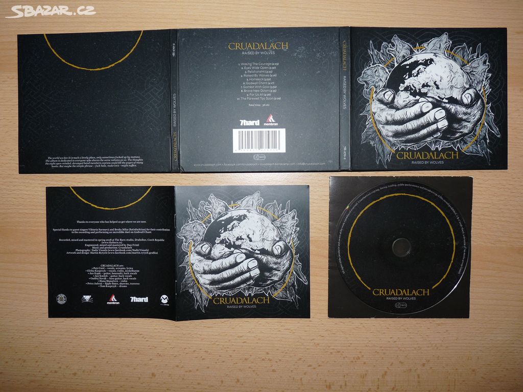 prodám CD CRUADALACH(CZE)-Raised by Wolves 2018