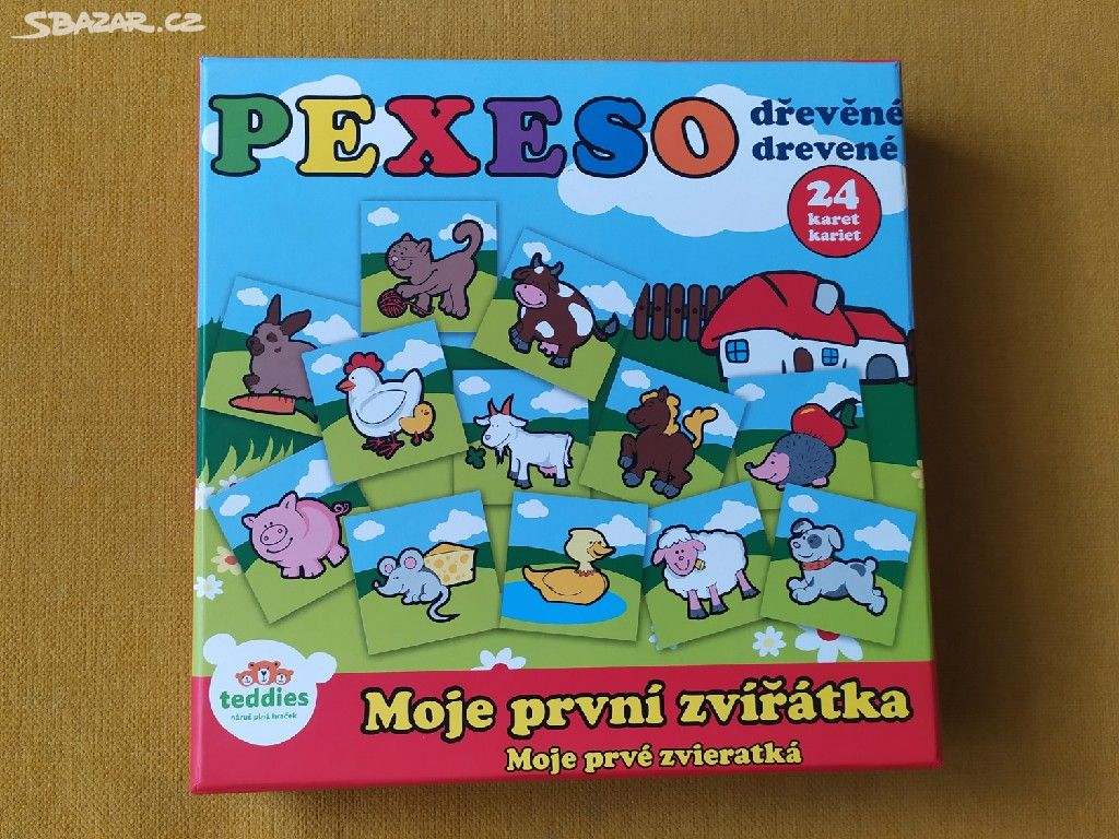 Teddies dřevěné pexeso