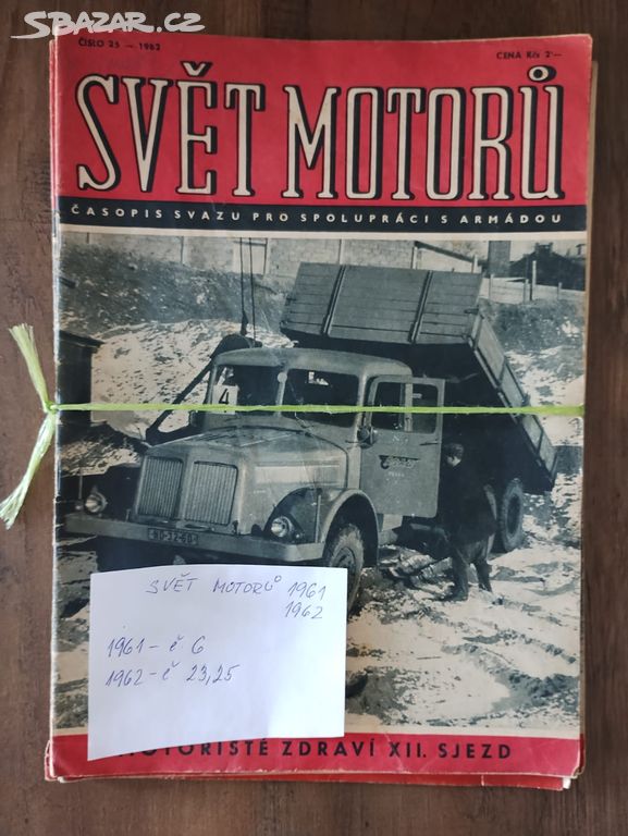 SVĚT MOTORŮ 1961 a 1962 - NEJVYŠŠÍ NABÍDCE