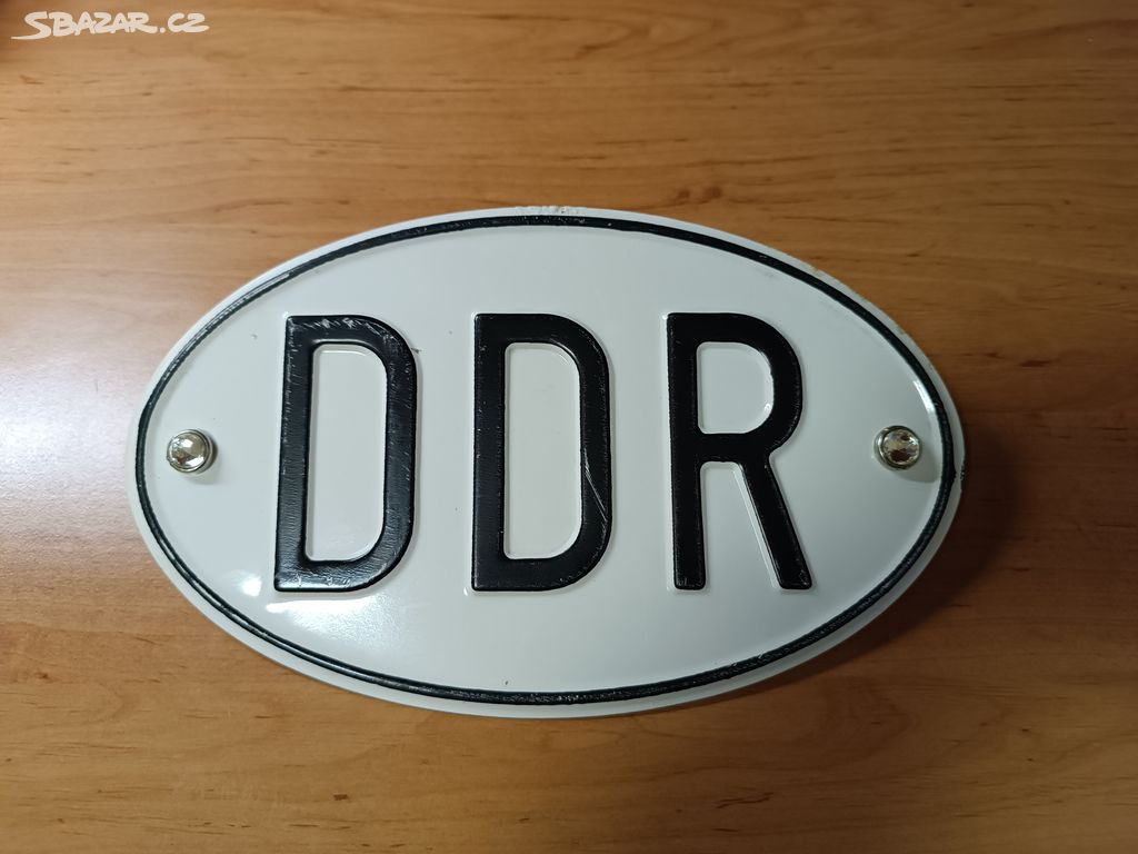 Plechová cedule DDR