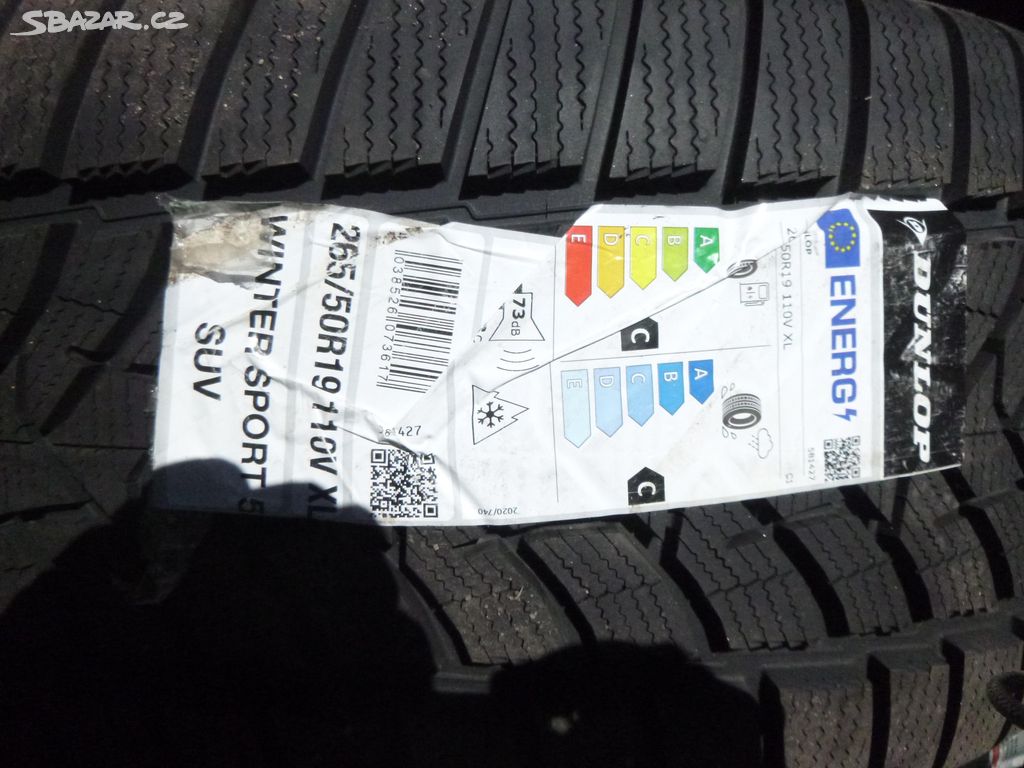 1x 265/50 r19 zimní pneu Dunlop (DOT 1523)