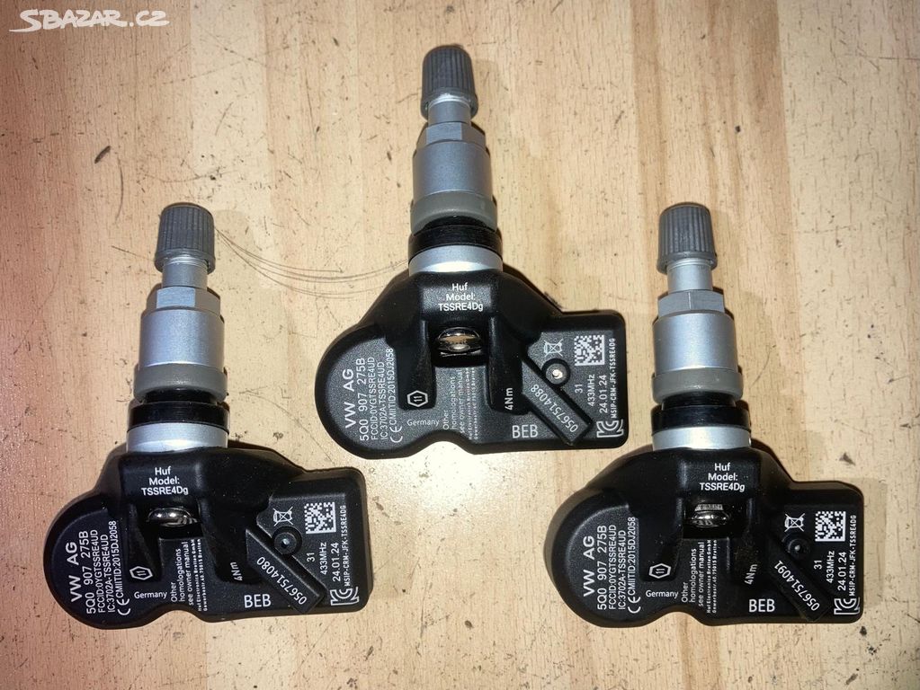 Originální čidla tlaku TPMS VW Škoda Audi Porsche