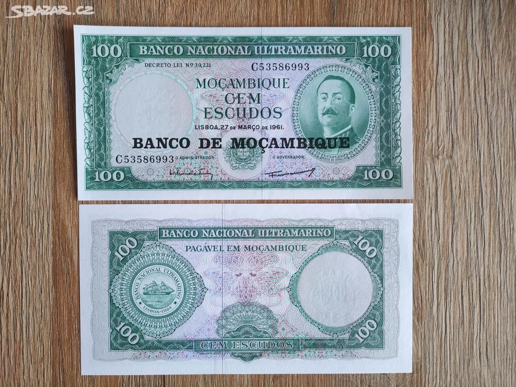 Mozambik - 100 escudos - rok 1961