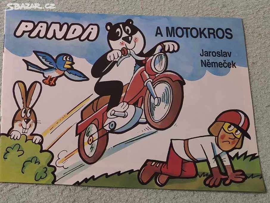 omalovánky Panda a Motokros