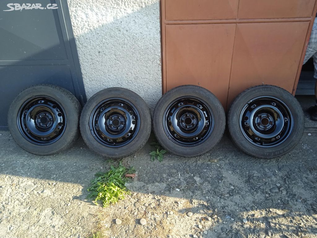 5x100 disky 6Jx15 ET38,zimni 185/60 R15 - 6mm