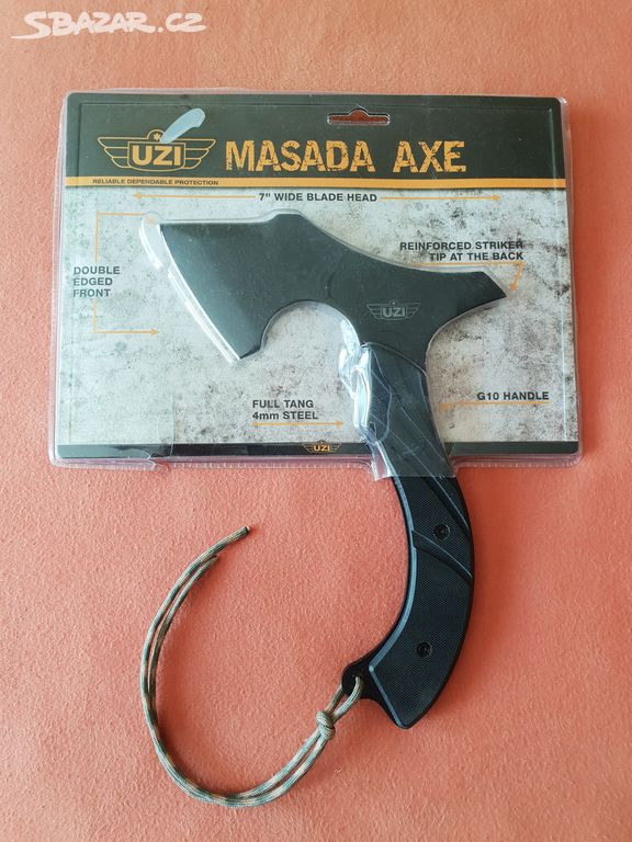 UZI MASADA AXE, armádní dvoubřitá sekera