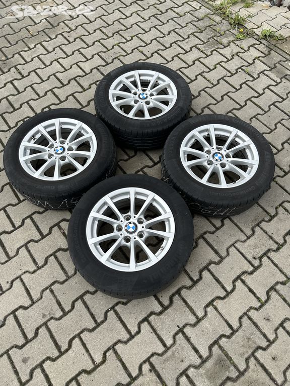 Kompletní alu BMW 5x120r16 + 205/60r16 letní Conti