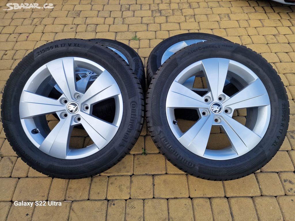 Alu kola zimní sada 5x112 17" Škoda Superb 3, III