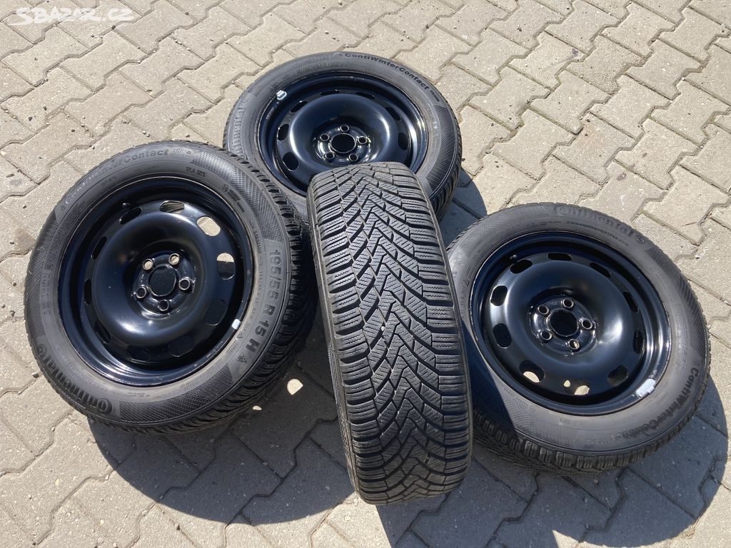 Zimni 5x100 r15,Škoda,Vw,195/55 r15-7mm