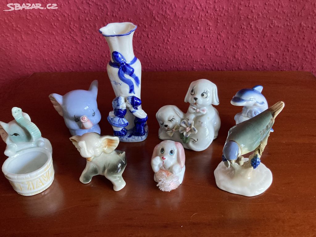 Prodám porcelánová zvířátka