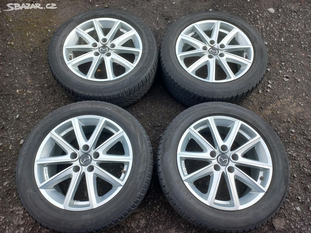 Prodám sadu Orig ALU kol Mazda 225/55R17 zimní