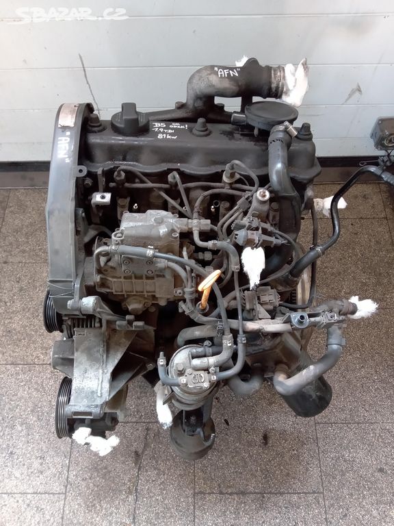 Motor VW PASSAT B5 1.9TDi 81kW kód AFN