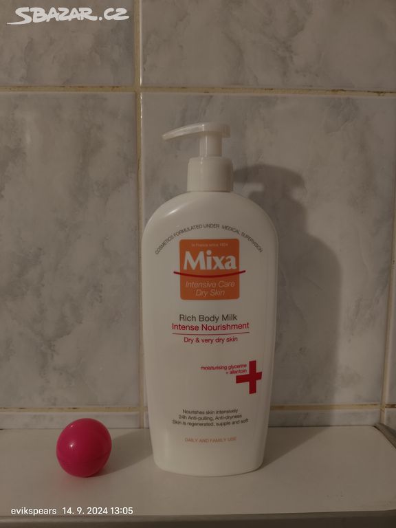 Mixa body Milk citlivá pokožka 500 ml novy