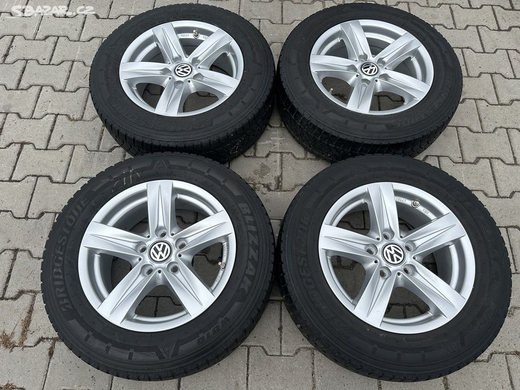 4x al kola 5x120 16 + pneu zimní 215/65 R16C