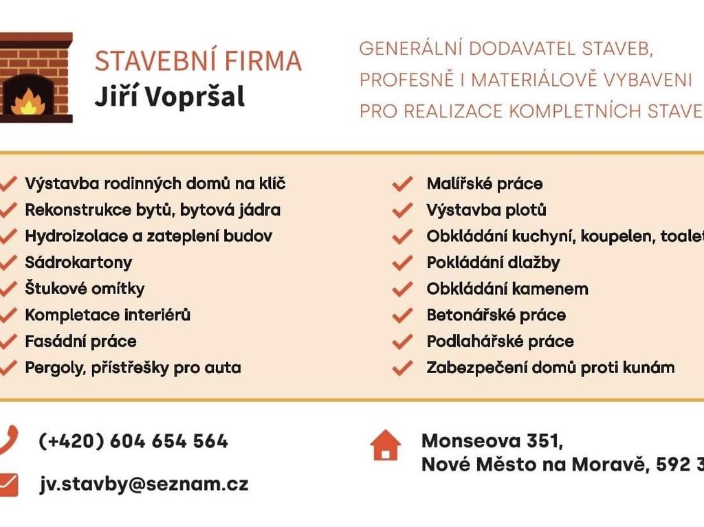 Stavební firma Jiří Vopršal