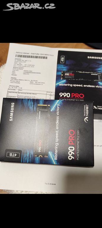 SSD Samsung 990 PRO 4TB M.2 Záruka