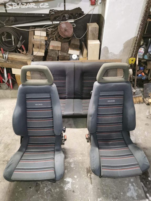 Vw golf 2 sedačky Komplet Recaro s pojezdama