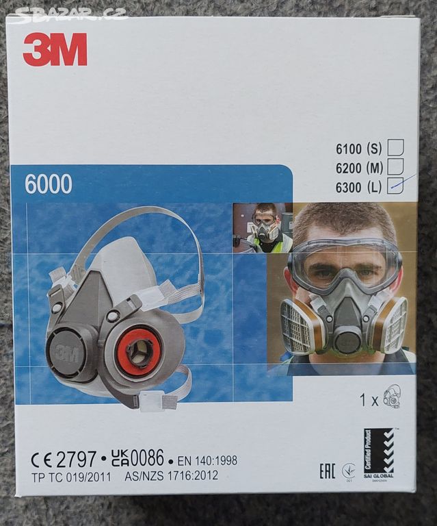 3M Polomaska 6000 vel.L