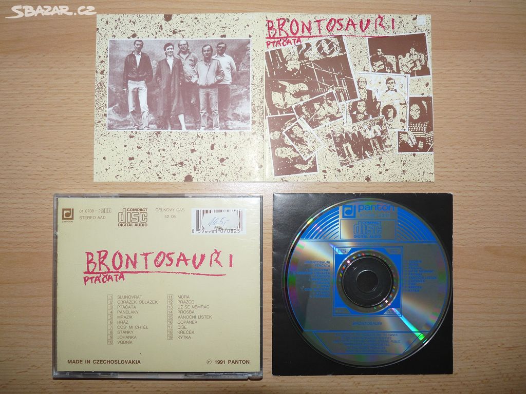 prodám CD BRONTOSAUŘI-Ptáčata 1987/91 Panton