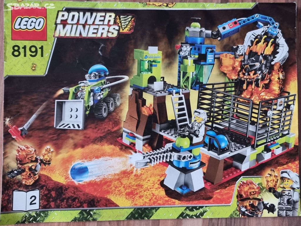 Prodám LEGO Power Miners - 8191- Pevnost Lavatraz