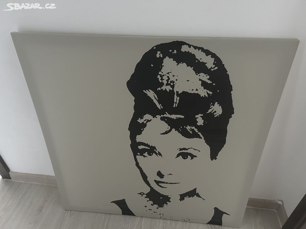 Velký obraz Ikea pjatteryd Audrey Hepburn